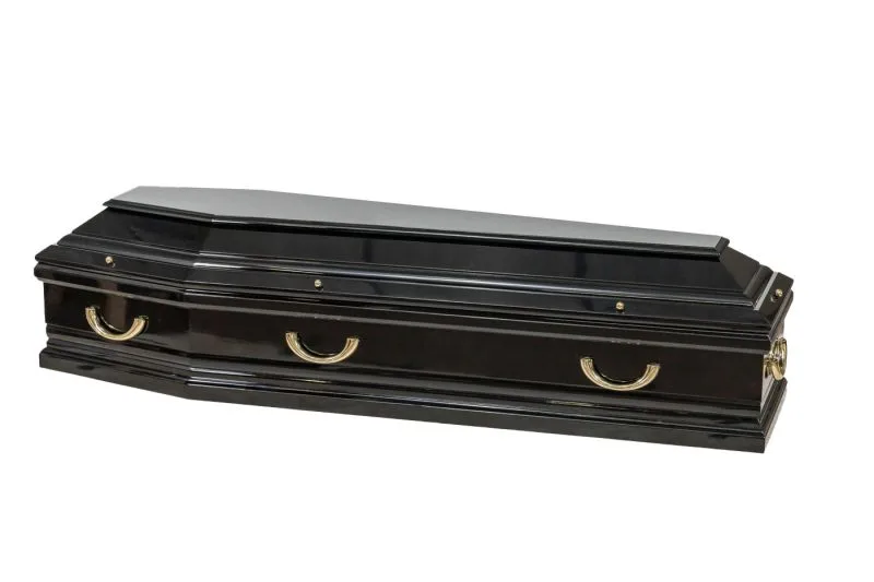 Grafkist Yris - zwart hoogglans